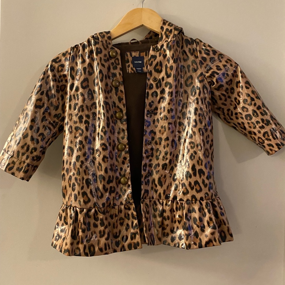Baby gap leopard raincoat